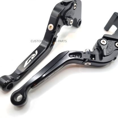 YAMAHA YZF-R7 2022-2026 Black/Black Adjustable Extendable Brake & Clutch Levers