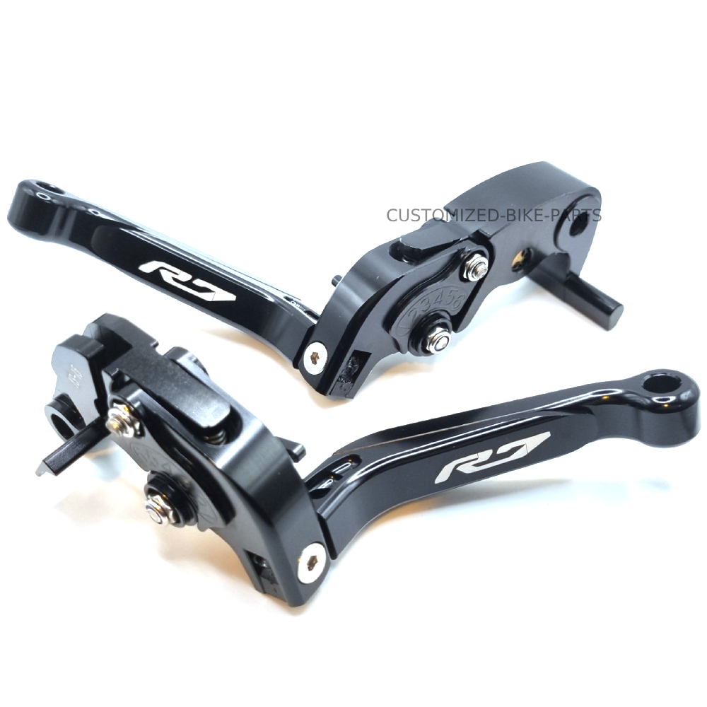 YAMAHA YZF-R7 2022-2026 Black/Black Adjustable Extendable Brake & Clutch Levers