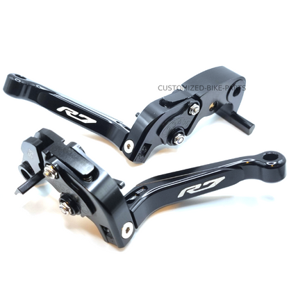 YAMAHA YZF-R7 2022-2026 Black/Black Adjustable Extendable Brake & Clutch Levers