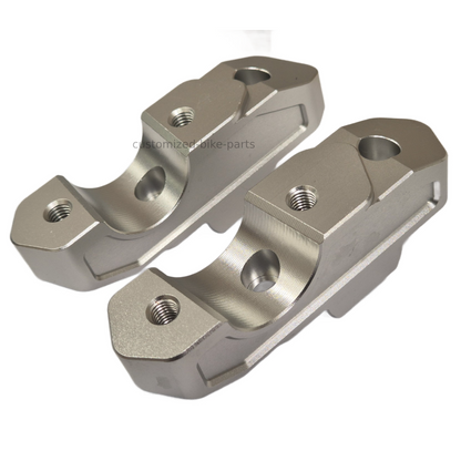 Silver Handlebar Mount Risers Clamp - BMW R1300GS 2023-2026