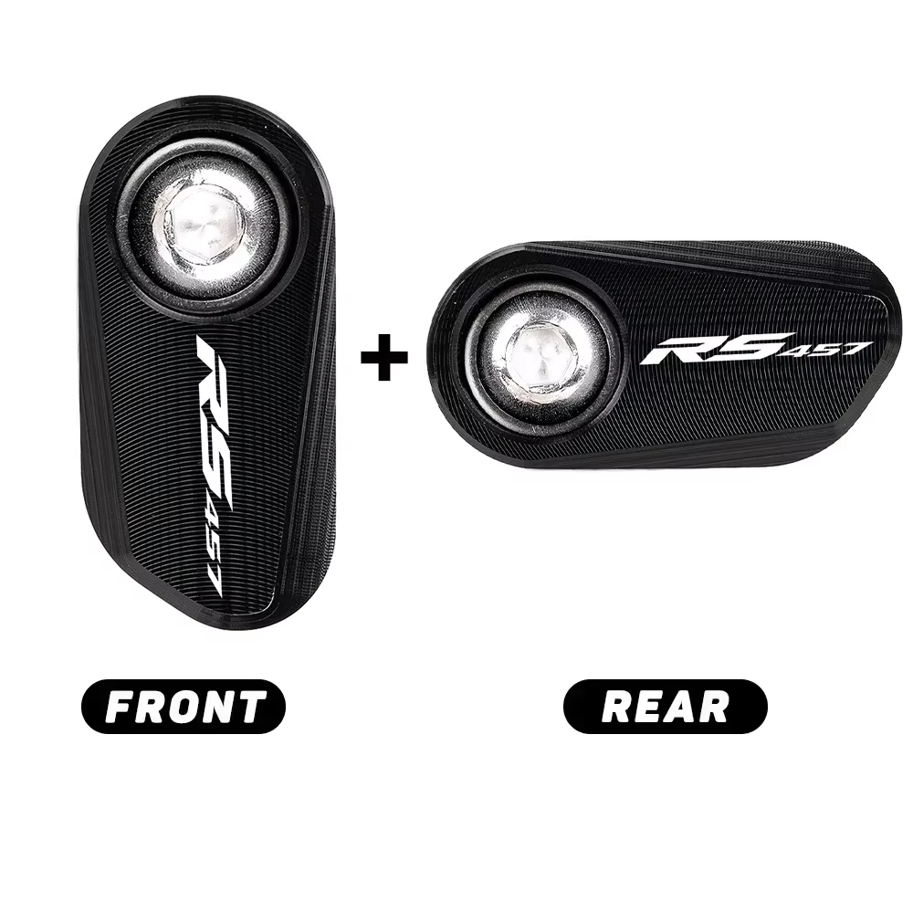 Aprilia RS457 2024-2027 Front & Rear Wheel ABS Sensor Guards - Black