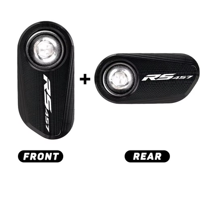 Aprilia RS457 2024-2027 Front & Rear Wheel ABS Sensor Guards - Black