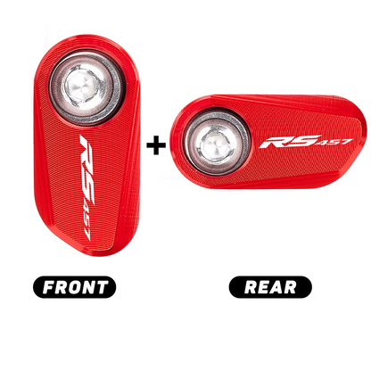 Aprilia RS457 2024-2027 Front & Rear Wheel ABS Sensor Guards - Red