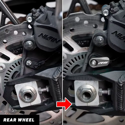 Aprilia RS457 2024-2027 Front & Rear Wheel ABS Sensor Guards - Black