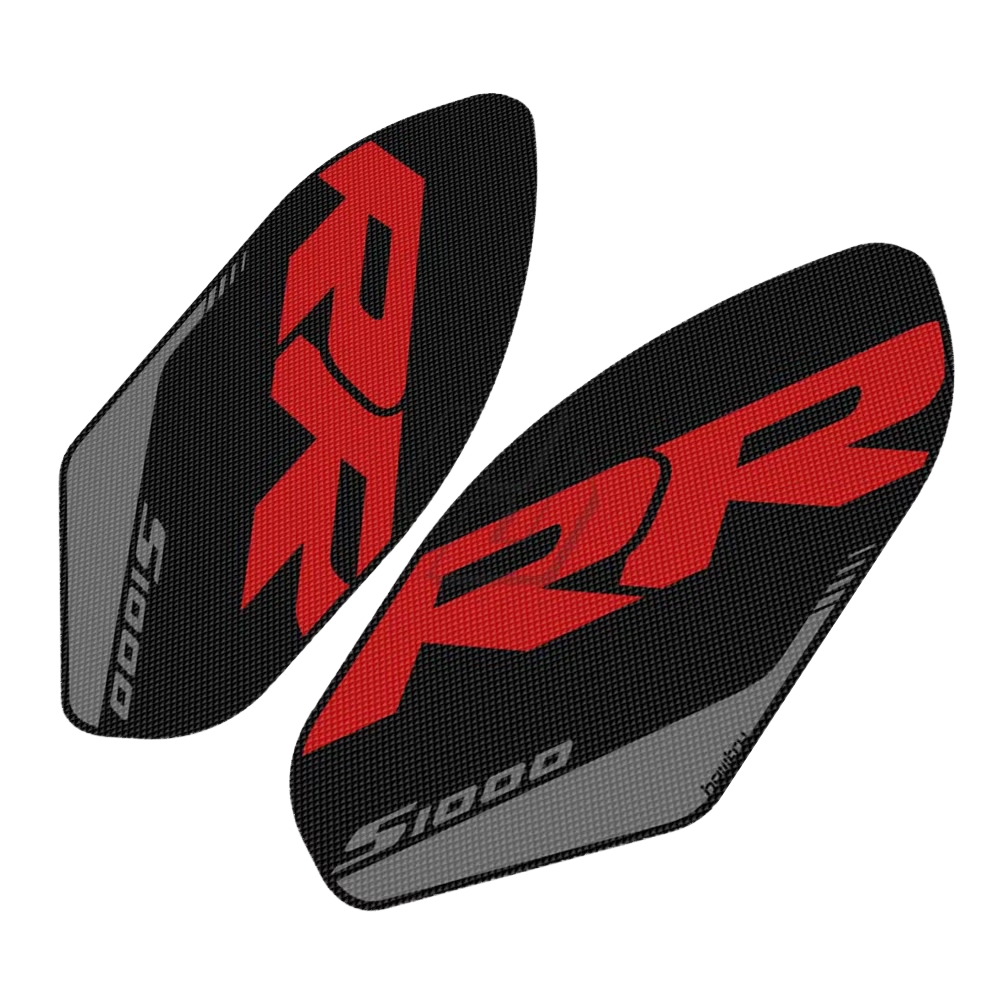 BMW S1000RR 2009-2018 Traction Tank Pads Grips Protectors -  Red / Black