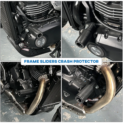 Engine Sliders Crash Protection Pads Frame - Triumph Scramber 400X / Speed 400