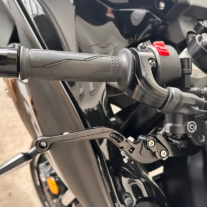 YAMAHA YZF-R7 2022-2026 Black/Black Adjustable Extendable Brake & Clutch Levers