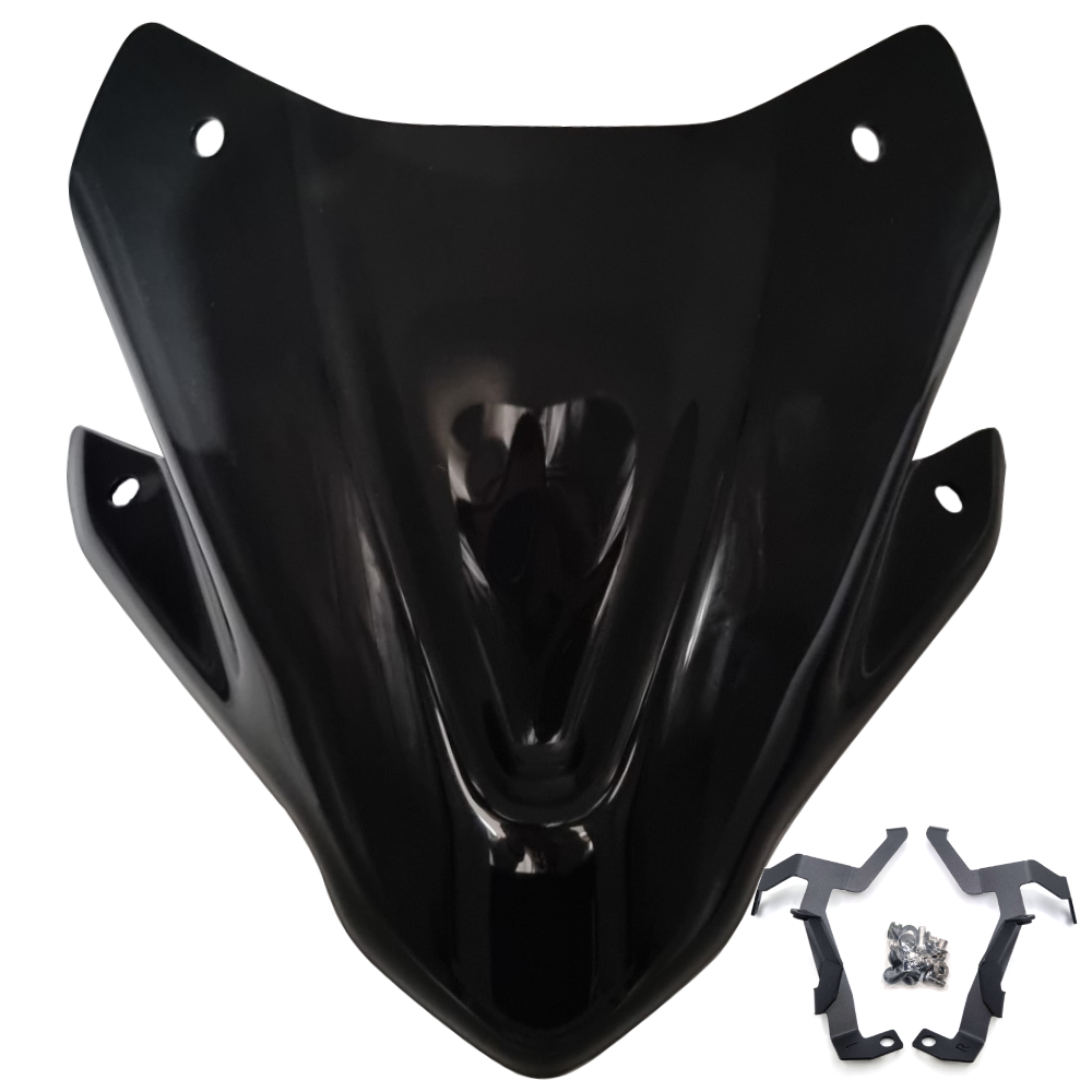 Sports Black Small Windscreen Windshield Screen - Honda CB750 Hornet 2023-2024