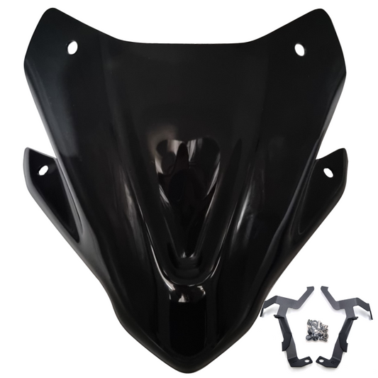 Sports Black Small Windscreen Windshield Screen - Honda CB750 Hornet 2023-2024