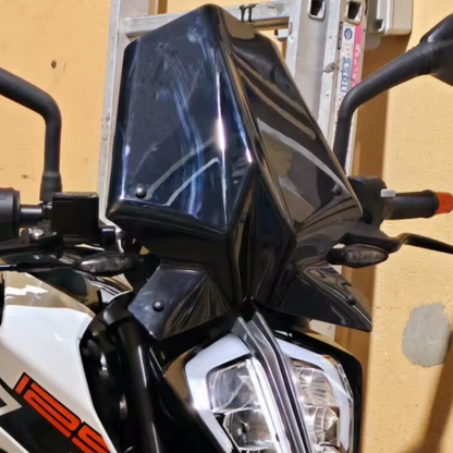 Dark Smoke Screen Windscreen Windshield – Fit For KTM Duke 125 / 390 2017–2023