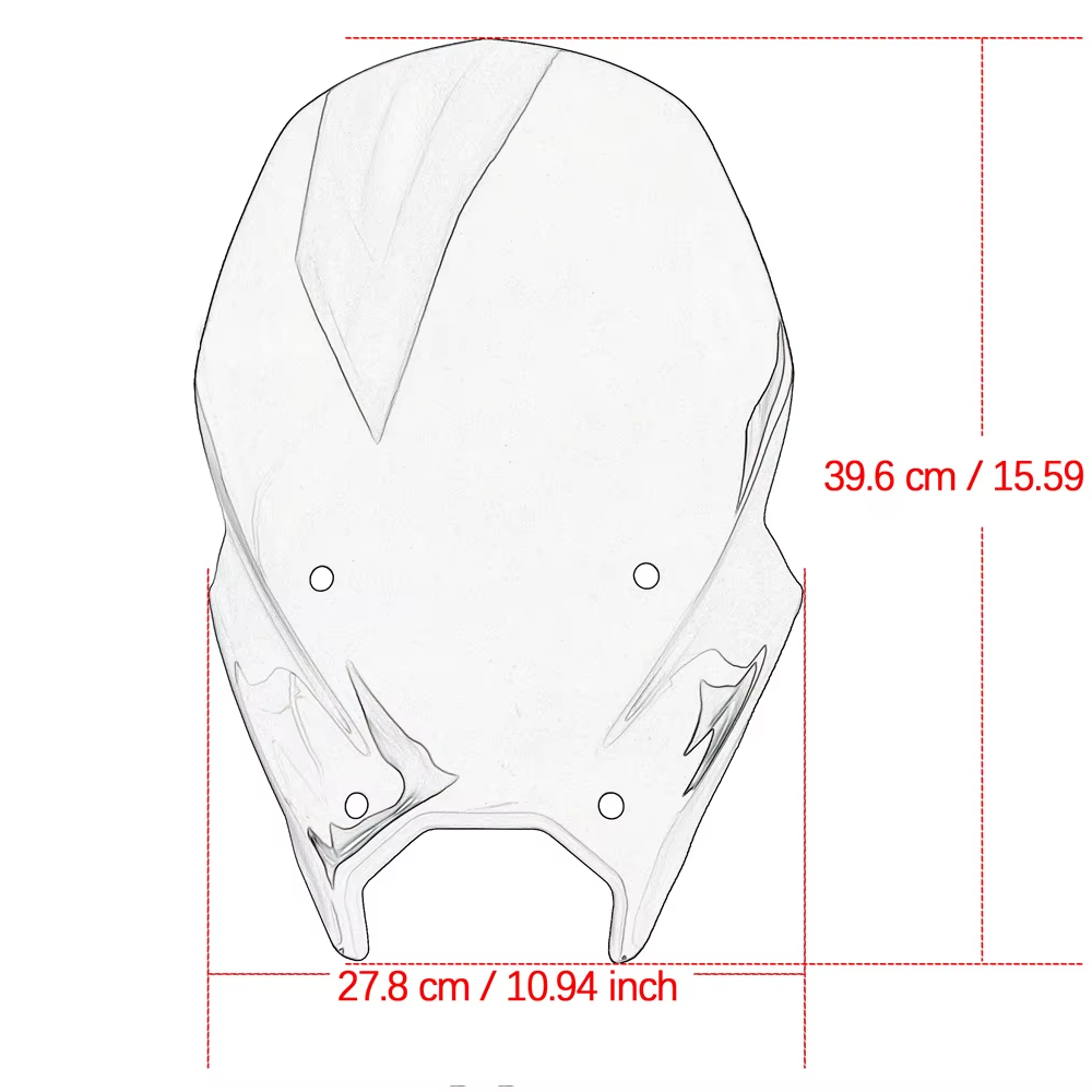 Yamaha MT-09 / SP 2024-2026 Windscreen Windshield Smoked Screen Windshield