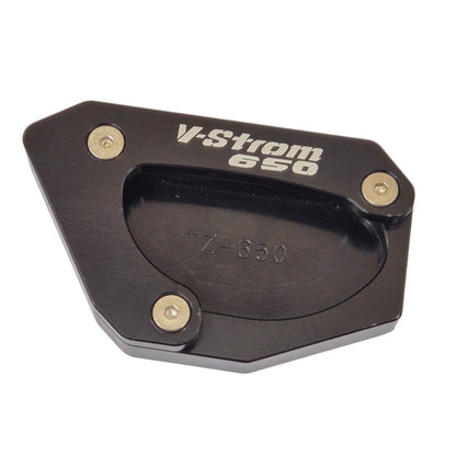 Black Side Stand Kickstand Shoe Extender - Suzuki DL650 V-Strom 2012-2025