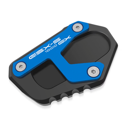 Blue CNC Side Stand Kickstand Shoe Extender - Suzuki GSX-S1000GX 2024-2027