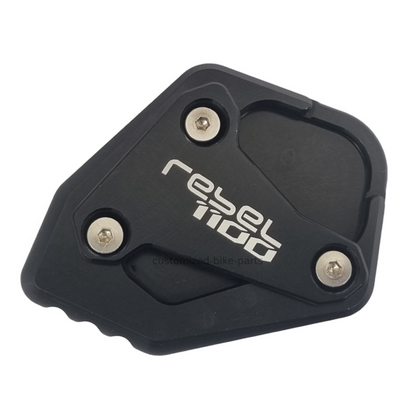 Black Side Stand Kickstand Shoe Extender - Honda Rebel CMX1100 2020-2025