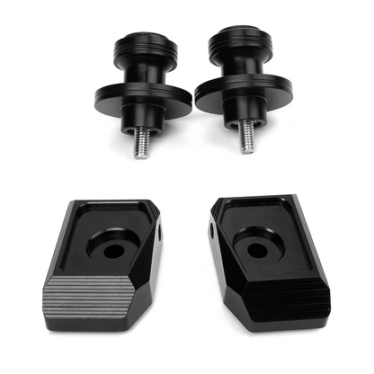 Off-Set Black Rear Spools Paddock Stand Bobbins Honda MSX Grom 125 2014-2027