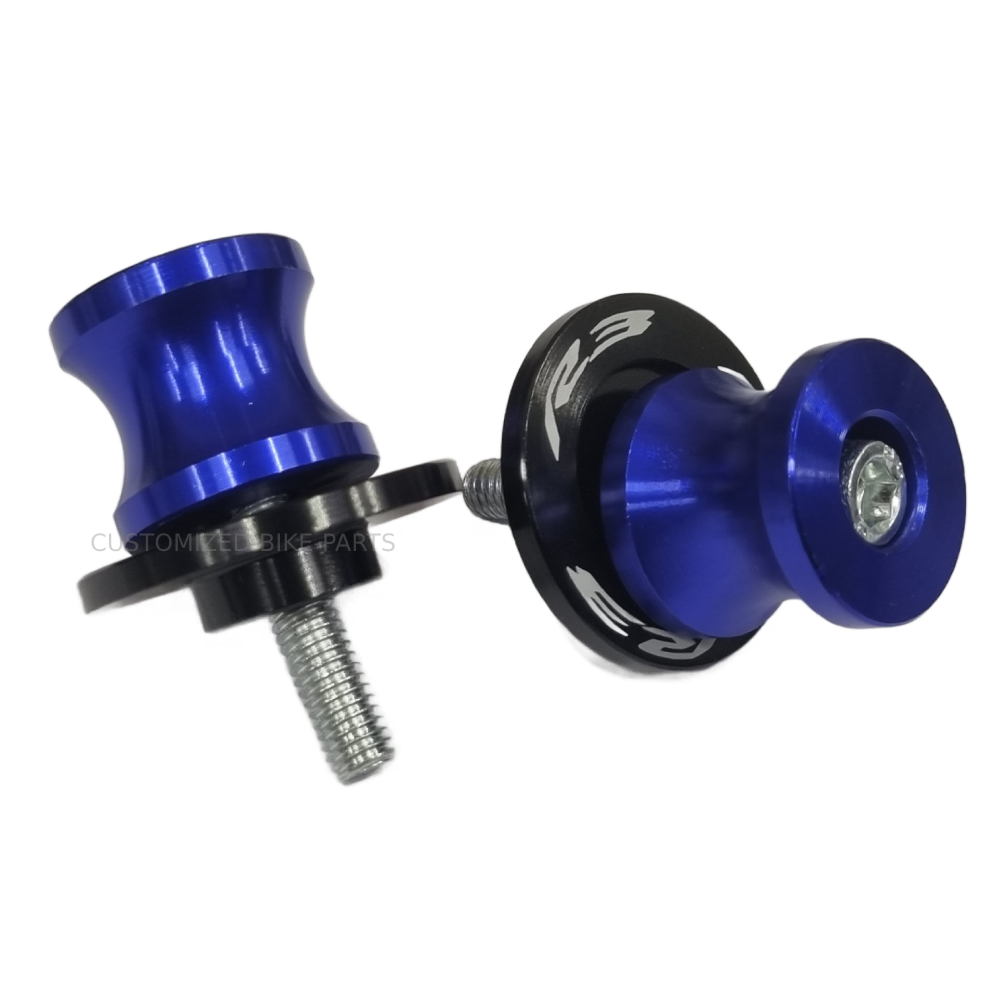 Blue Rear Swingarm Spool Paddock Stand Bobbin - Yamaha YZF-R3 2015-2026