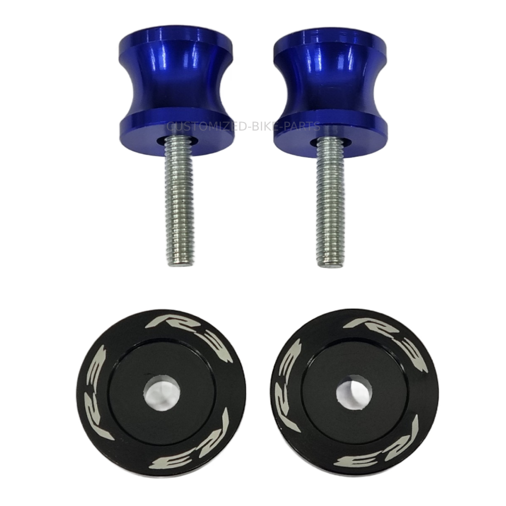 Blue Rear Swingarm Spool Paddock Stand Bobbin - Yamaha YZF-R3 2015-2026