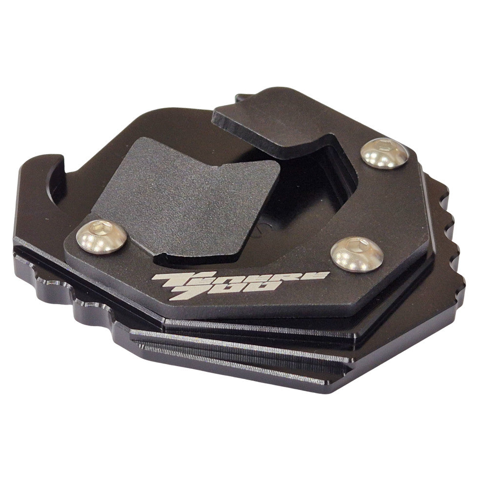 Black Side Stand Kickstand Shoe Extender - Yamaha Tenere 700 2019-2026