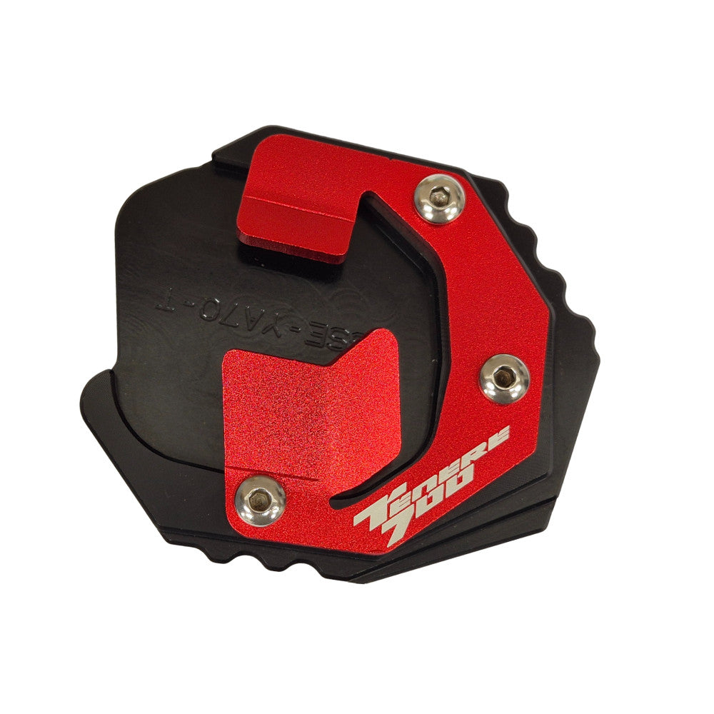 Red Side Stand Kickstand Shoe Extender For Yamaha Tenere 700 2019-2025