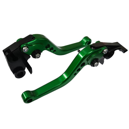 Short Green Clutch & Brake Levers - Kawasaki Z1000 2003-2006