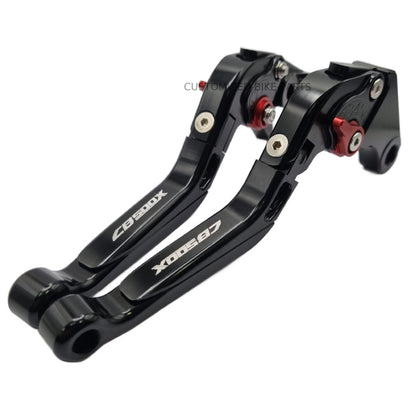 Black Adjustable Extendable Brake & Clutch Levers - Honda CB500X 2022-2025
