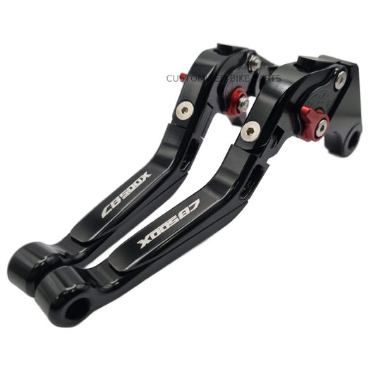 Black Adjustable Extendable Brake & Clutch Levers - Honda CB500X 2022-2025