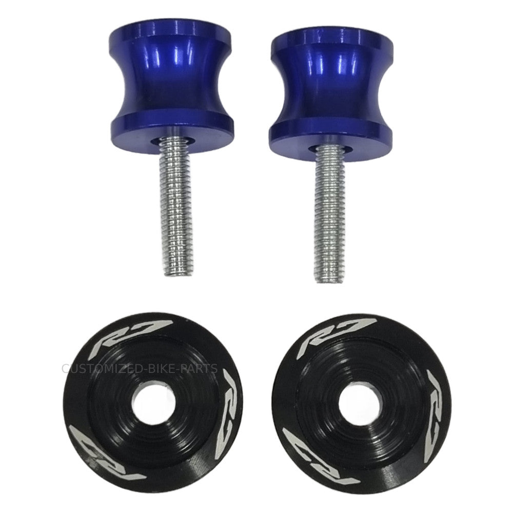 Blue Rear Swingarm Spool Paddock Stand Bobbin - Yamaha YZF-R7 2022-2025