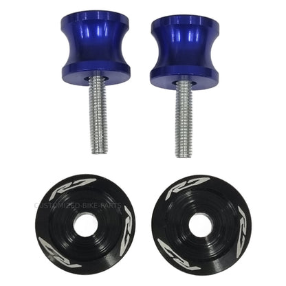 Blue Rear Swingarm Spool Paddock Stand Bobbin - Yamaha YZF-R7 2022-2025