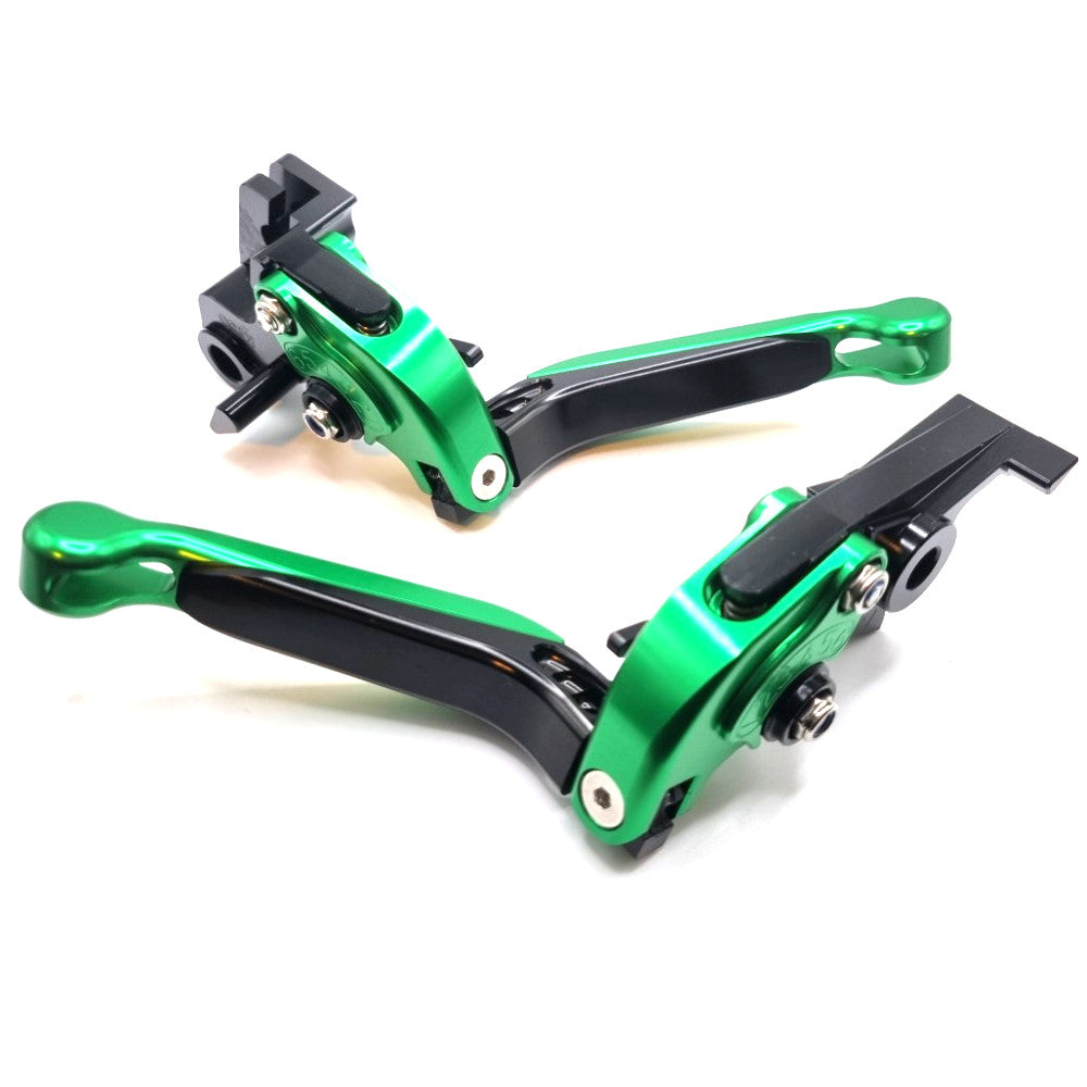 Extendable Green Clutch & Brake Lever For Kawasaki Z650RS 2021-2025