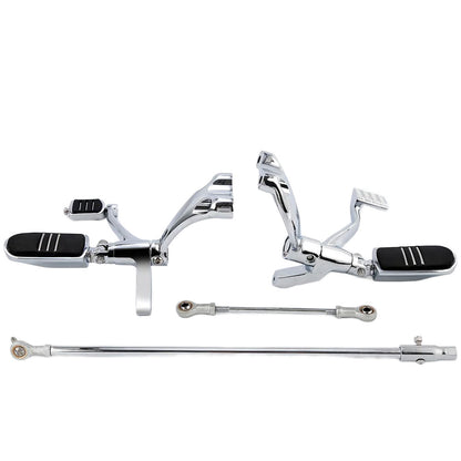 Chrome Forward Controls Kit Fit Harley Sportster XL 883 1200 2014-Later