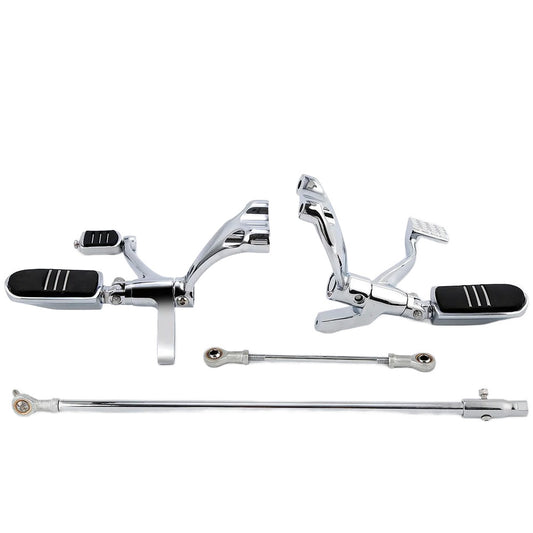 Chrome Forward Controls Kit Fit Harley Sportster XL 883 1200 2014-Later