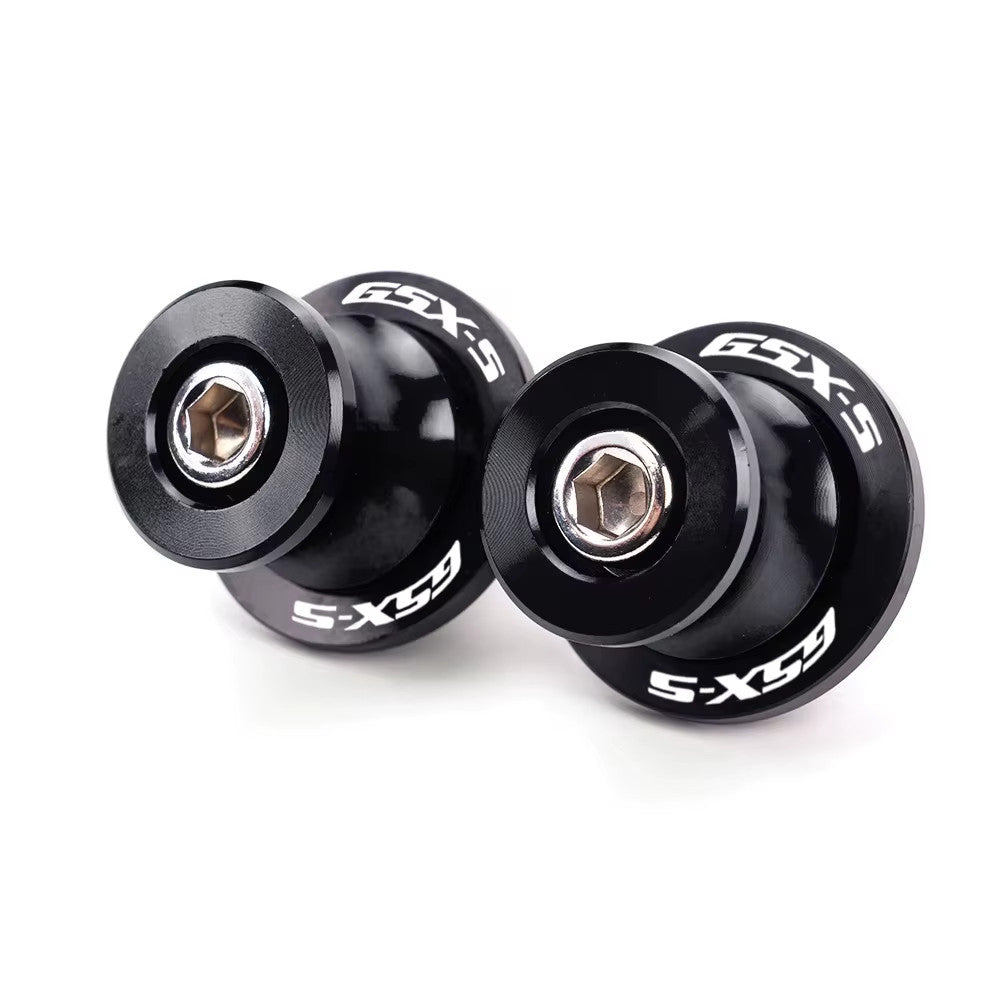 Rear Black Swingarm Spools Paddock Stand Bobbins - Suzuki GSX-S1000GT 2021-2026