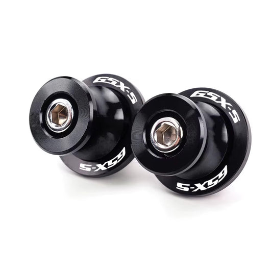 Rear Black Swingarm Spools Paddock Stand Bobbins - Suzuki GSX-S1000GT 2021-2026
