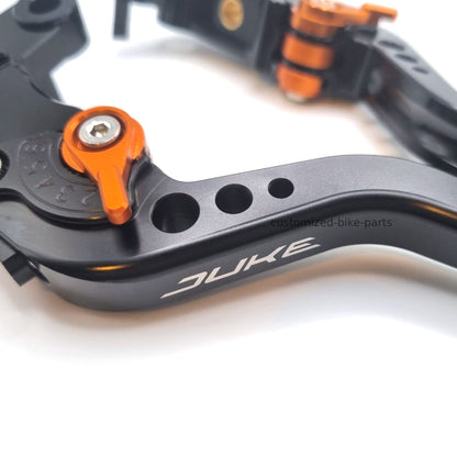 SHORT BLACK ADJUSTABLE BRAKE & CLUTCH LEVER SET For KTM 890 Duke 2020-2026