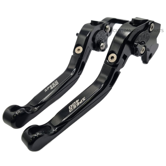 Extendable Adjustable Clutch & Brake Lever Set Black Triumph Speed 400 2023-2026