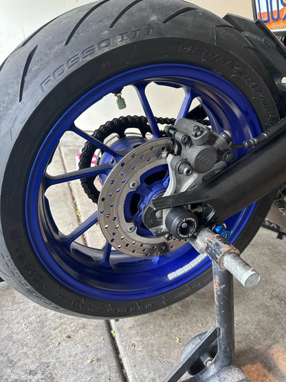 Front & Rear Set Axle Crash Bobbin Sliders - Yamaha MT-09 / Tracer 900 2021-2023