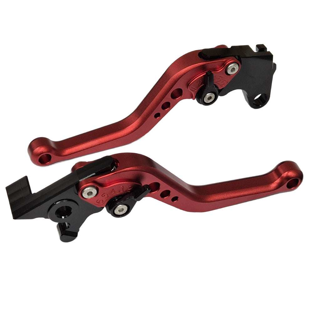 Short Red Clutch & Brake Levers Yamaha YZF-R125 / MT-125 / XSR 125 2020-2026