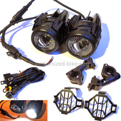 Complete LED Auxiliary Spot Fog Light Kit - Honda XL750 Transalp 2023-2026