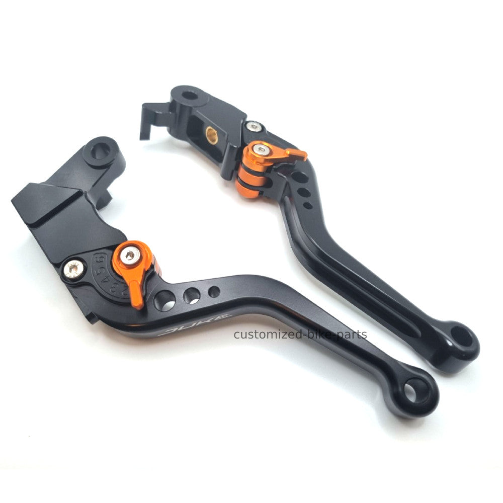 SHORT BLACK ADJUSTABLE BRAKE & CLUTCH LEVER SET For KTM 890 Duke 2020-2026