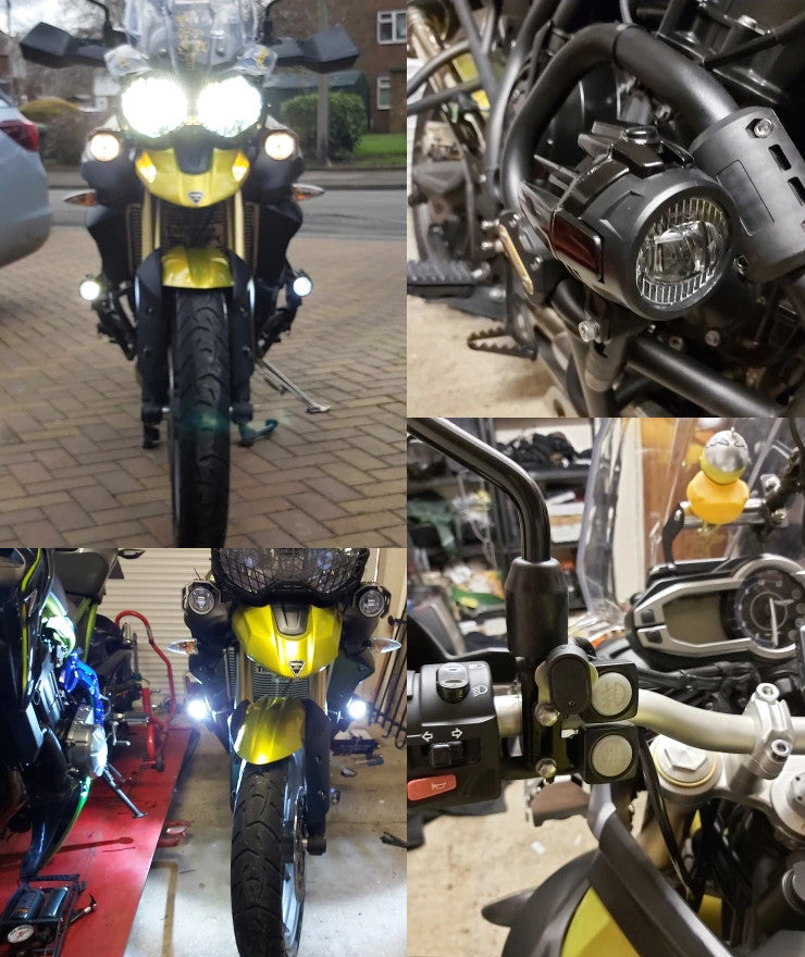 Complete LED Auxiliary Spot Fog Light Kit - Honda XL750 Transalp 2023-2026