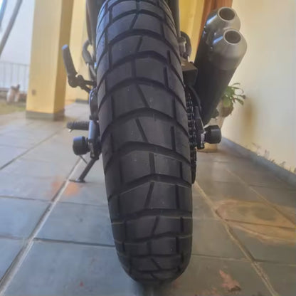 Front & Rear Set Axle Crash Protection Sliders Triumph Scramber 400 / Speed 400