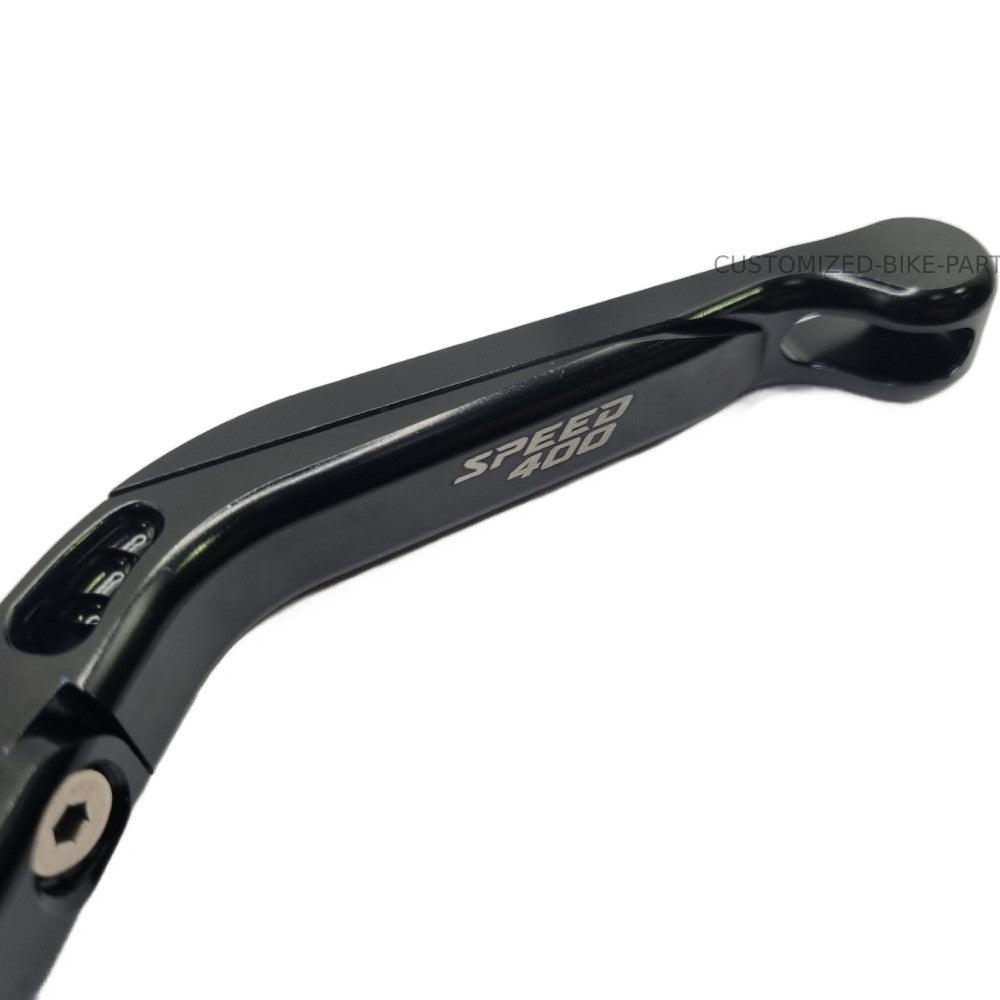 Extendable Adjustable Clutch & Brake Lever Set Black Triumph Speed 400 2023-2026