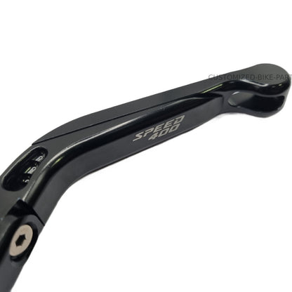 Extendable Adjustable Clutch & Brake Lever Set Black Triumph Speed 400 2023-2026