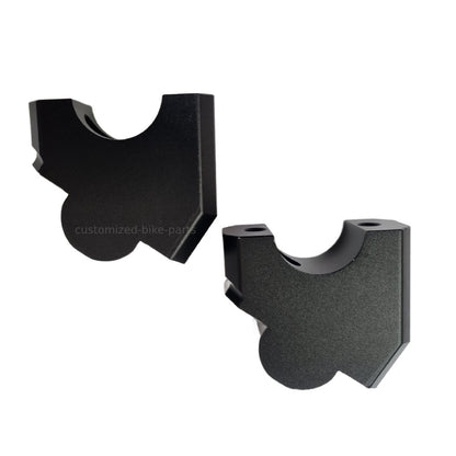Black 35mm Handlebar Mount Risers Clamp - Honda NT1100 2022-2026