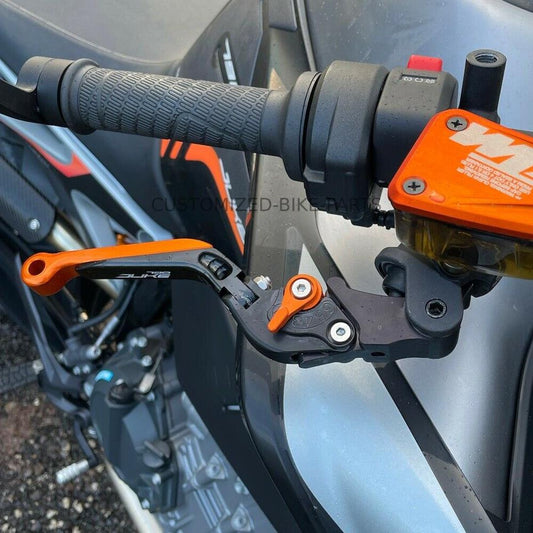 KTM 790 Duke 2018-2025 | Adjustable Clutch Brake Lever Set Black/Orange