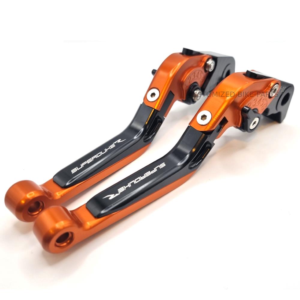 KTM 1290 Superduke R 2014-2025 | Adjustable Clutch Brake Lever Set Orange/Black