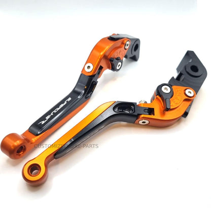KTM 1290 Superduke R 2014-2025 | Adjustable Clutch Brake Lever Set Orange/Black