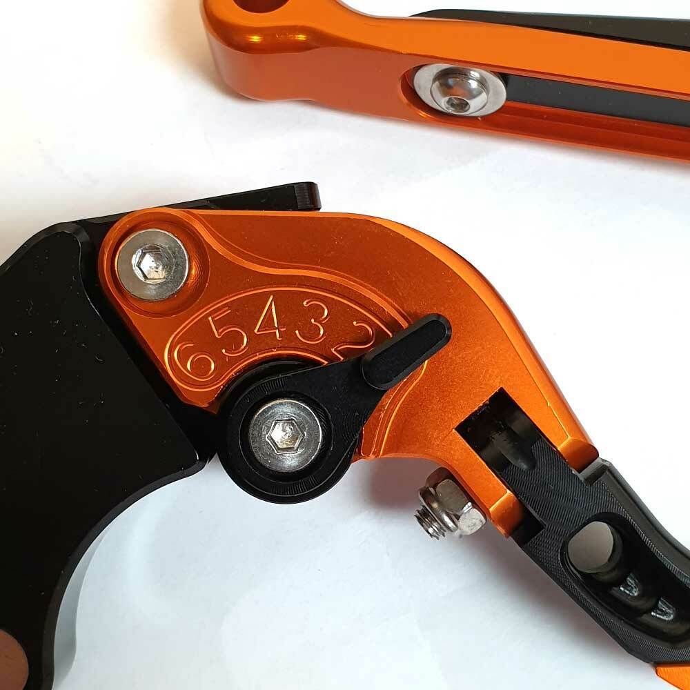KTM 1290 Superduke R 2014-2025 | Adjustable Clutch Brake Lever Set Orange/Black