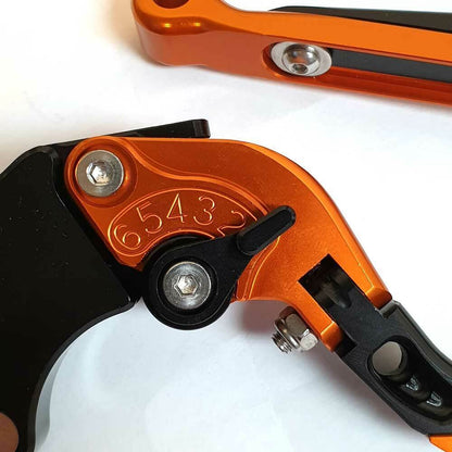 KTM 1290 Superduke R 2014-2025 | Adjustable Clutch Brake Lever Set Orange/Black