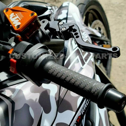 KTM 790 Duke 2018-2025 BLACK SHORT ADJUSTABLE BRAKE & CLUTCH LEVER SET